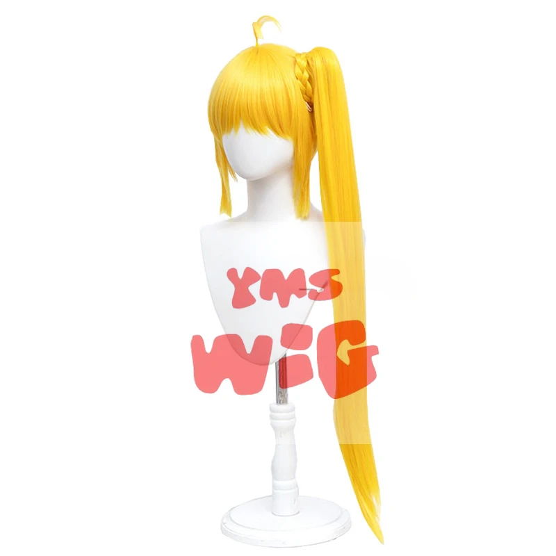 YMS WIG Синтетические волосы Nijika Ijichi Косплей Парик Аниме BOCCHI THE ROCK! 80 см желтые парики