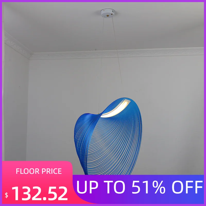 

Nordic modern minimalist design minimalist personality living room restaurant cafe acrylic bedroom LED lamp chandelier