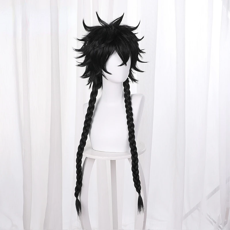 

Anime Blue Period Hashida Haruka Black Wig Cosplay Long Twist Braids Hair Carnival Accessories Cos Props