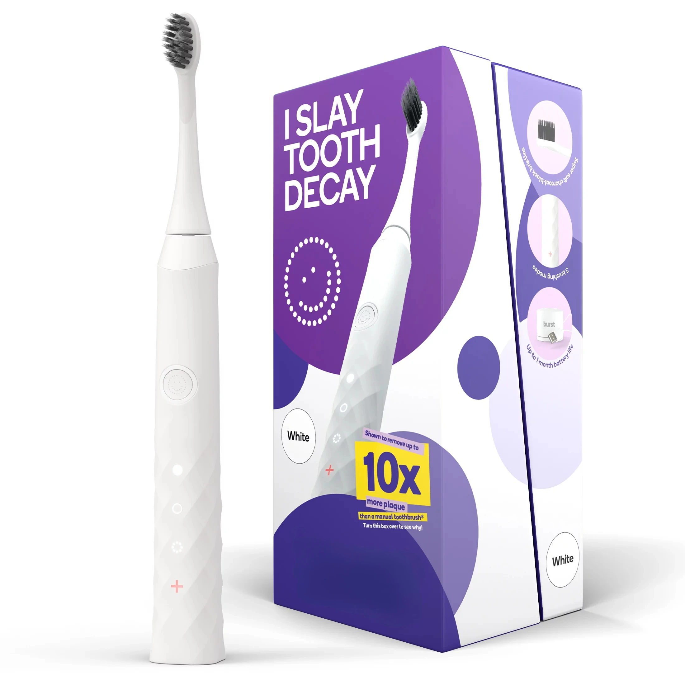 

Toothbrush with 1 Head and Charging Base, White