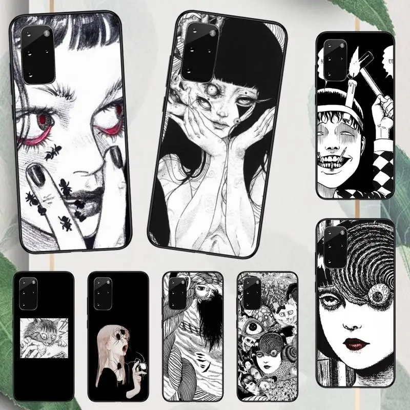 

Junji Ito Tees horror comics Phone Case For Samsung galaxy A S note 10 12 20 32 40 50 51 52 70 71 72 21 fe s ultra plus