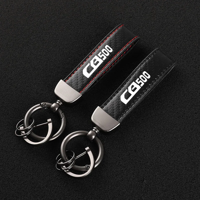 

High-Grade Carbon Fiber Motorcycle Keychain Holder Keyring for Honda CB500 CB 500 Motorcycle Accessories