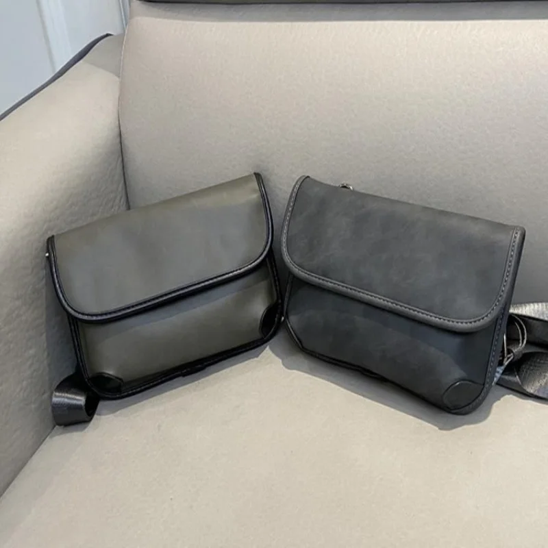 Japanese Style Men's Messenger Bag 2023 New Men's and Women's Fashion Shoulder Small Bag Versatile Simple Ins Casual Crossbody B