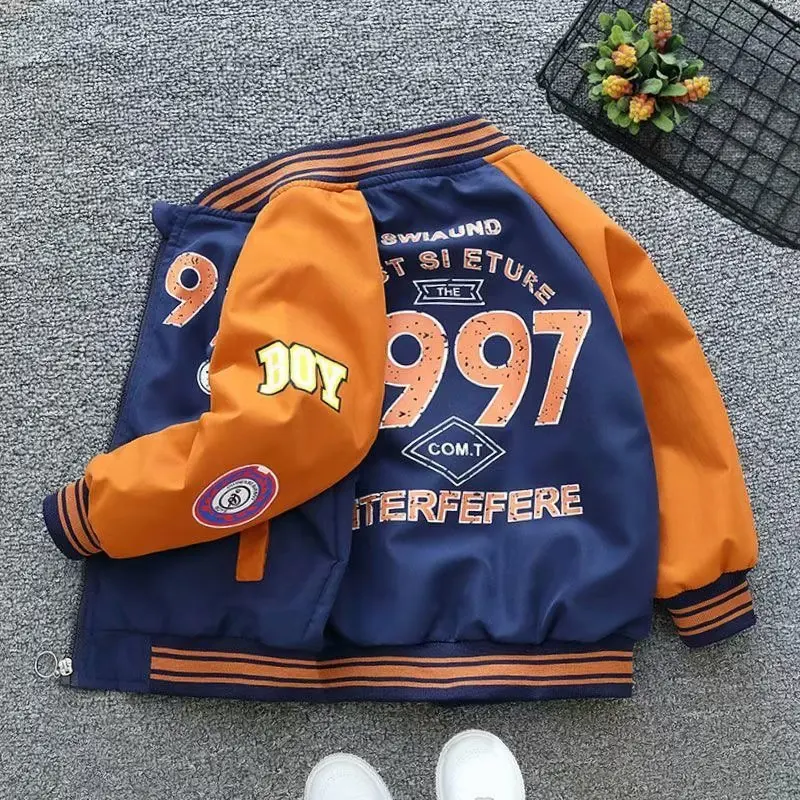 

Baby Boys Jacket letter Coats Cardigan Fashion Spring Autumn sport Children's Letter Print Windbreaker Outerwear
