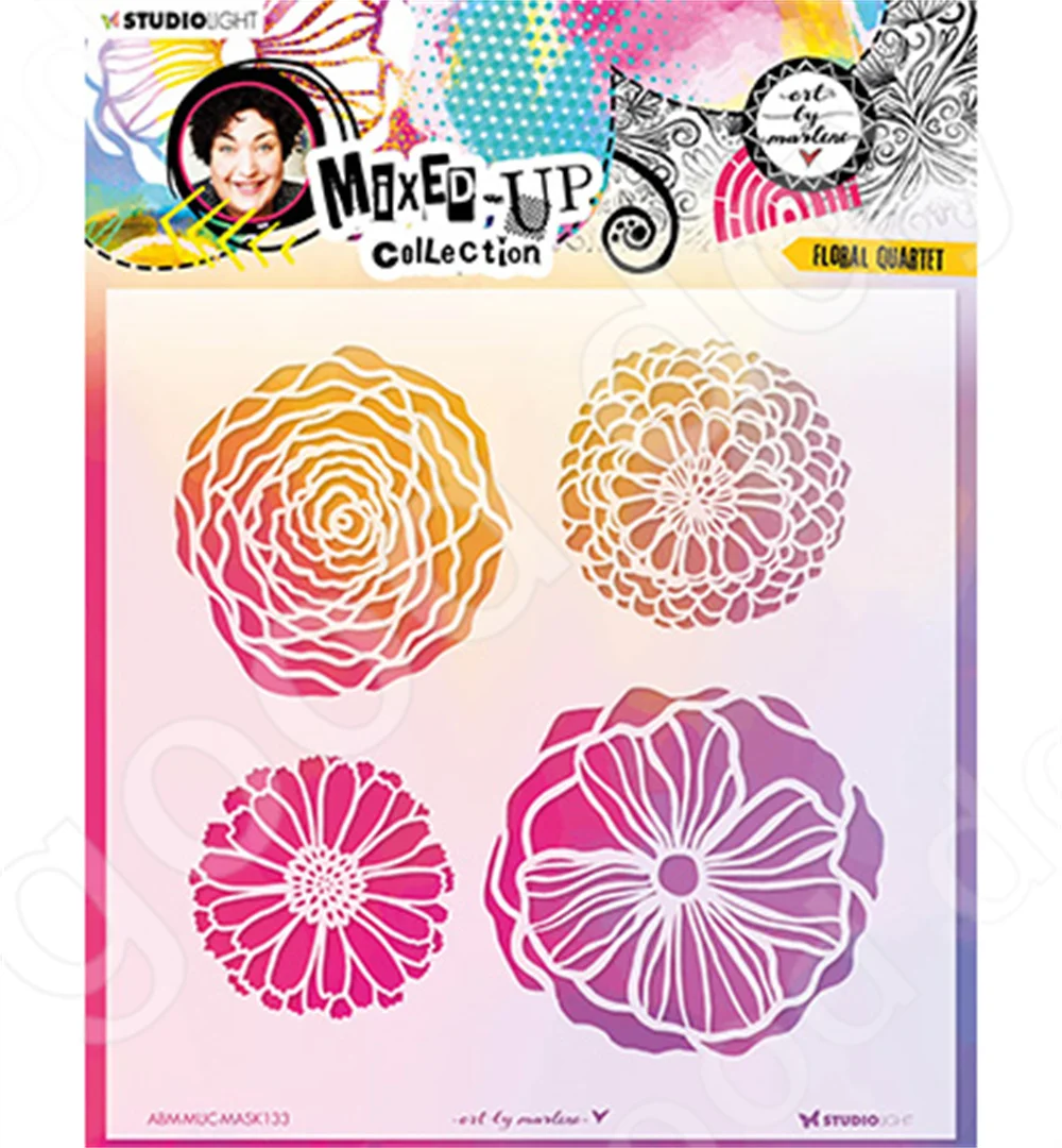 

New Arrival Floral Quartet Layered Production Stencil Scrapbook Diary Decoration Embossing Template Diy Greeting Card Handmade