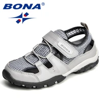 baona new arrival classics style children sandals mesh hook loop boys summer shoes outdoor girls shoes light free shipping