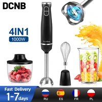 stainless steel 4 in 1 immersion hand stick blender mixer commercial food processor electric kitchen meat grinder whisk juicer