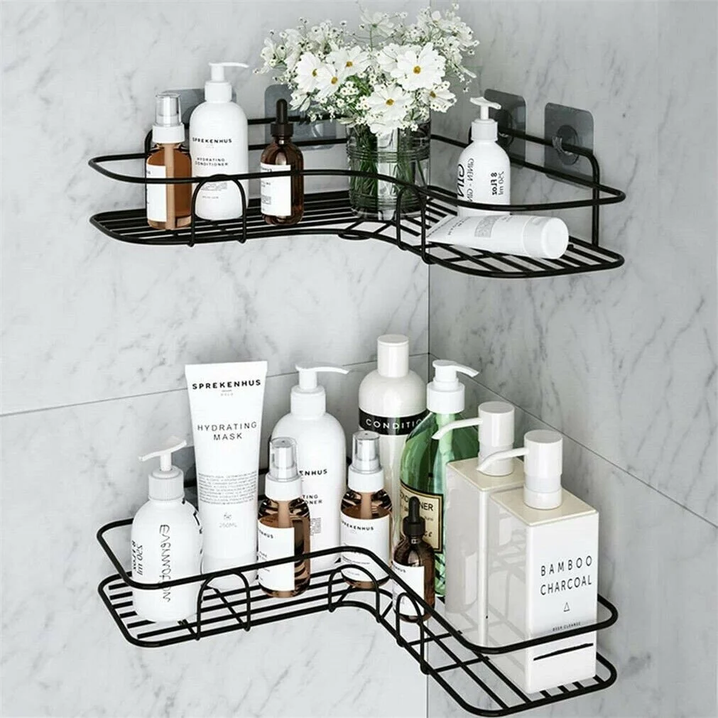 

Bathroom Storage Rack Toliet Holder Shower Shampoo Shelf Holder Bathroom Accessories Kitchen Organizer