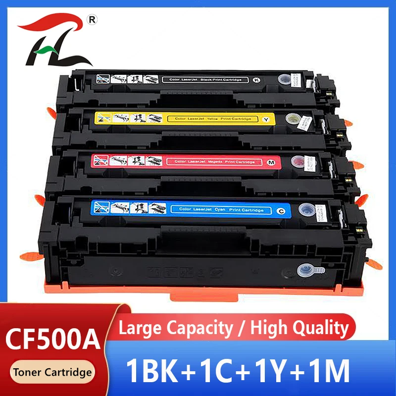 CF500A CF501A CF502A CF503A 202A Toner Cartridge Replacement for HP Color LaserJet Pro M254dw M254nw MFP M280nw M281cdw M281fdw