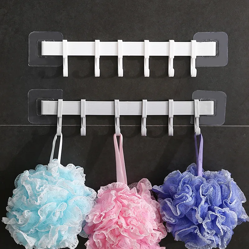 

Wall Hook Self-adhesive Hooks Coat Racks Hanging Brackets Self-adhesive Kitchen Organizer Things for Home Bathroom Accessories