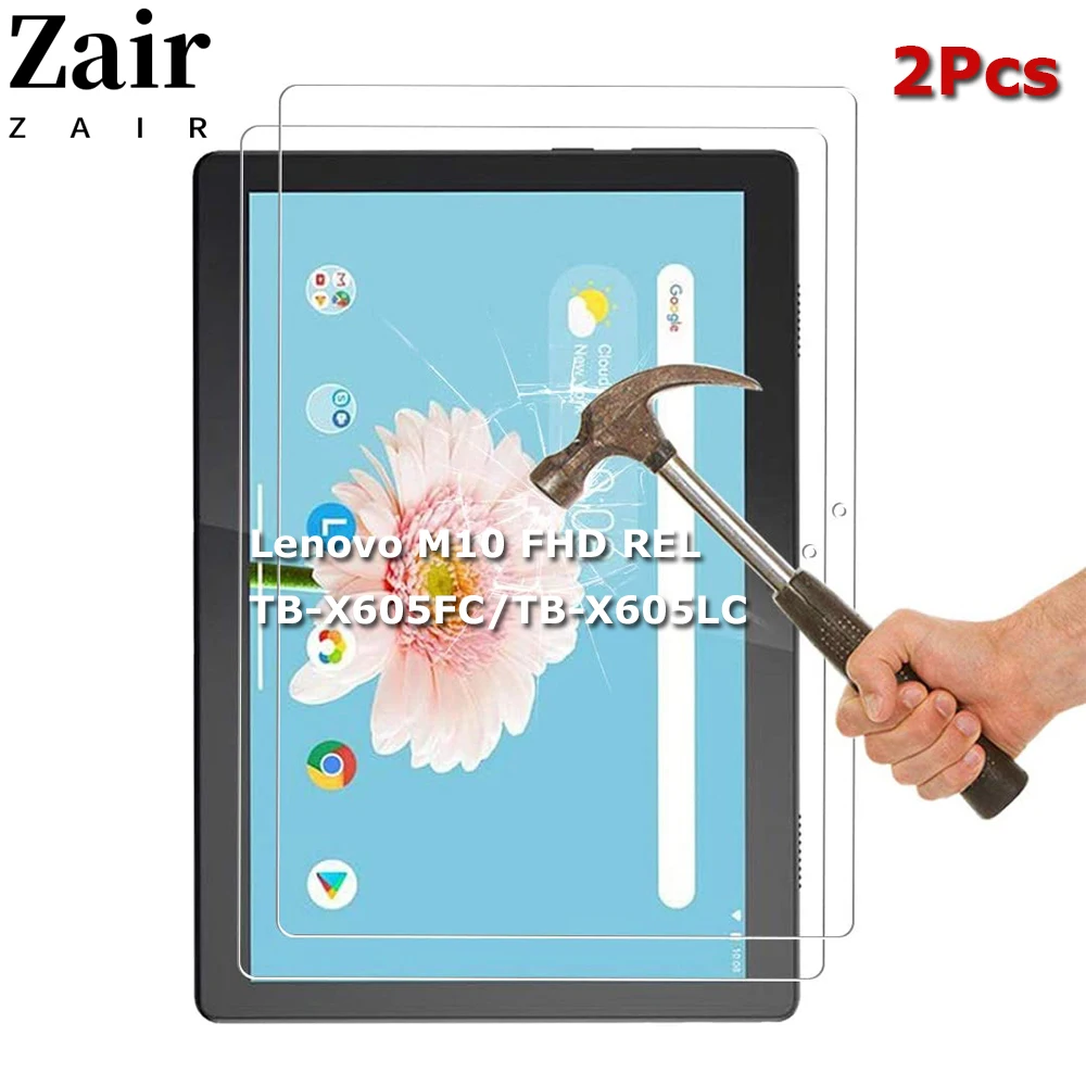 

For Lenovo Tab M10 FHD REL 10.1 Inch Tempered Glass Screen Protector TB-X605FC TB-X605LC 10.1" Tablet HD Clear Protective Film