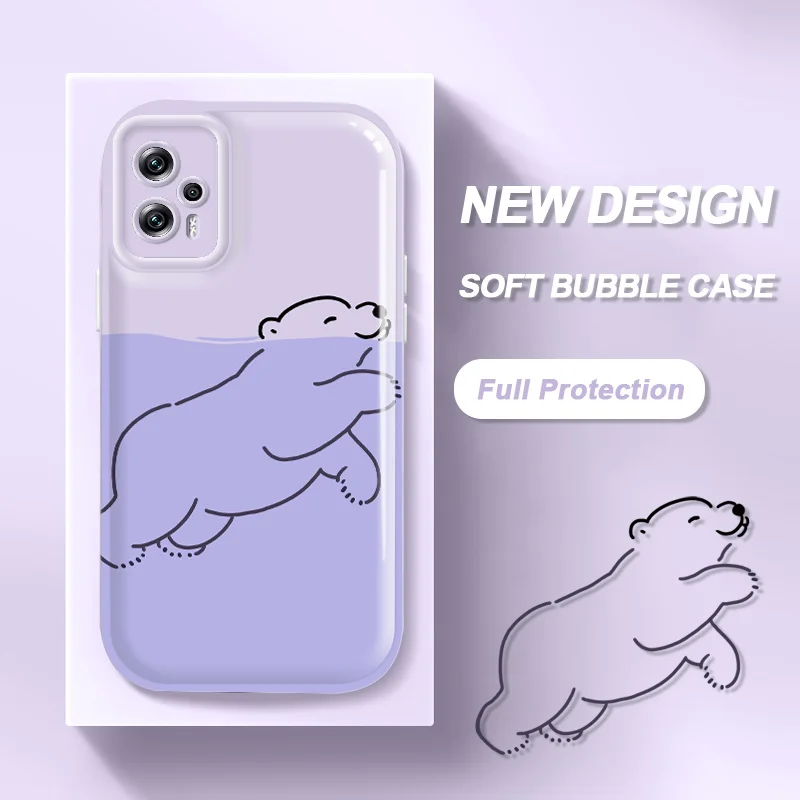 

Polar Bear Case for Poco X4 GT X3 GT X4 NFC F4 Xiaomi Mi 9 10 12T 12X 12 Pro 11 Lite 5G NE Redmi Note 10 11 T Pro Plus K50 Ultra
