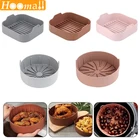 Силиконовый горшок для фритюрницы 20,5 см, горшок для фритюрницы, аксессуары для фритюрницы, плита для пиццы, кухонные инструменты