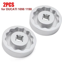 2pcs motorcycle aluminum axle tool nut 55mm 30mm for ducati 1098 1198 multistrada 1200 panigale 1199 moto accessories