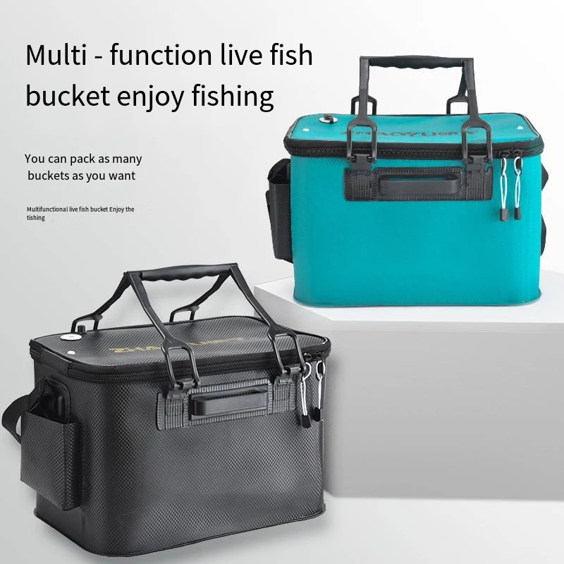 Fishing Bucket,Foldable Fish Bucket,Live Fish Container Multi Functional Live Fish Bait Bucket Outdoor Camping Eva Fishing Bag Fish Protection Bucket D4858b95 83a6 40a2 Bd61 0c674f30673b.f3f02d94232d16b957e071bf8c62c99a