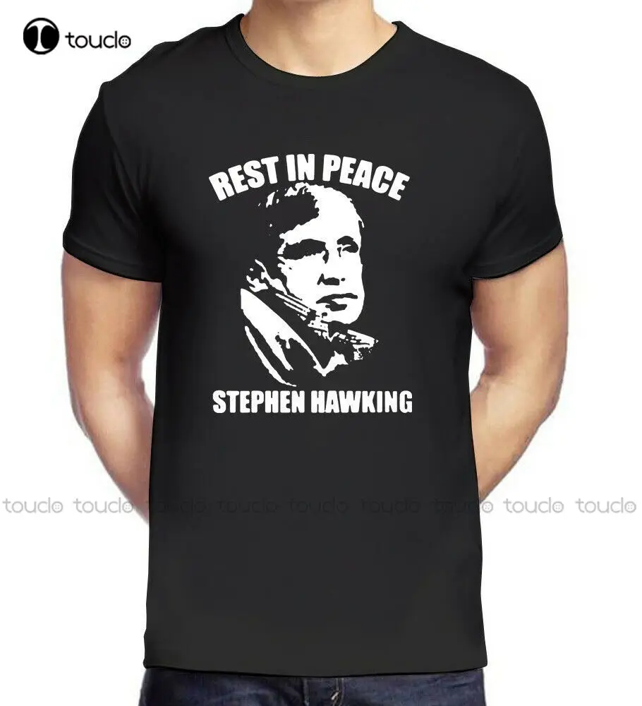

Rip Stephen Hawking Scientist Retro T-Shirt Men T Shirt Summer Cotton Casual Short Sleeve Tops Tee T Shirts