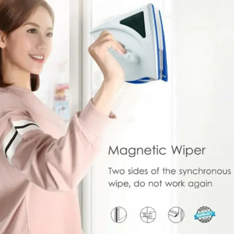 1 шт. Магнитный стеклоочиститель с двойным каркасом безопасный для здоровья