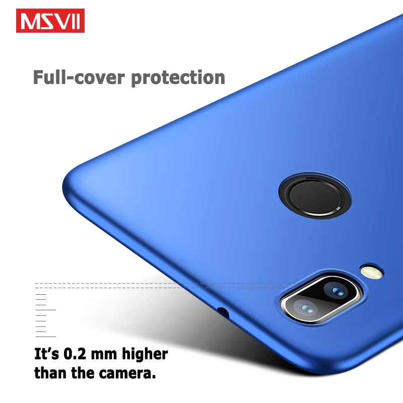 P20 Lite чехол MSVII Ультратонкий матовый жесткий из поликарбоната для Huawei P 20 Pro Plus