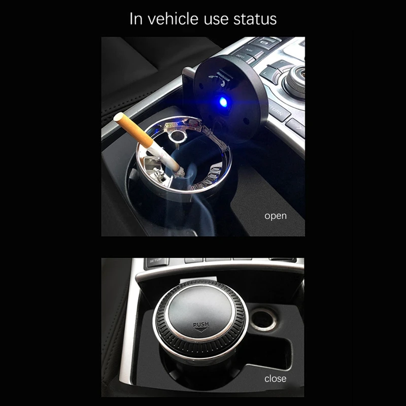 Автомобильная пепельница портативная Бездымная автомобильная огнестойкая