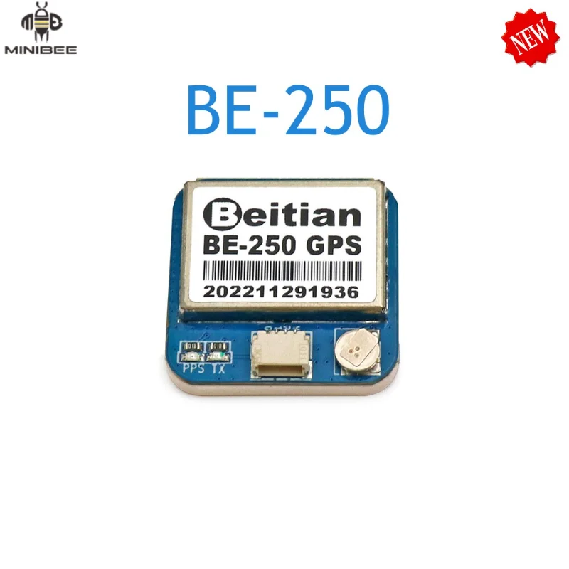 

GPS-модуль Beitian BE-250 с антенной, чип UBX M10050 GNSS, сверхнизкий уровень мощности, GNSS-приемник