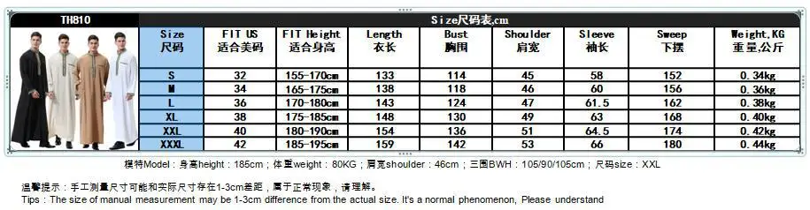 Мусульманские мужчины Джубба Тобе Мужское длинное платье Исламский Ид 2025