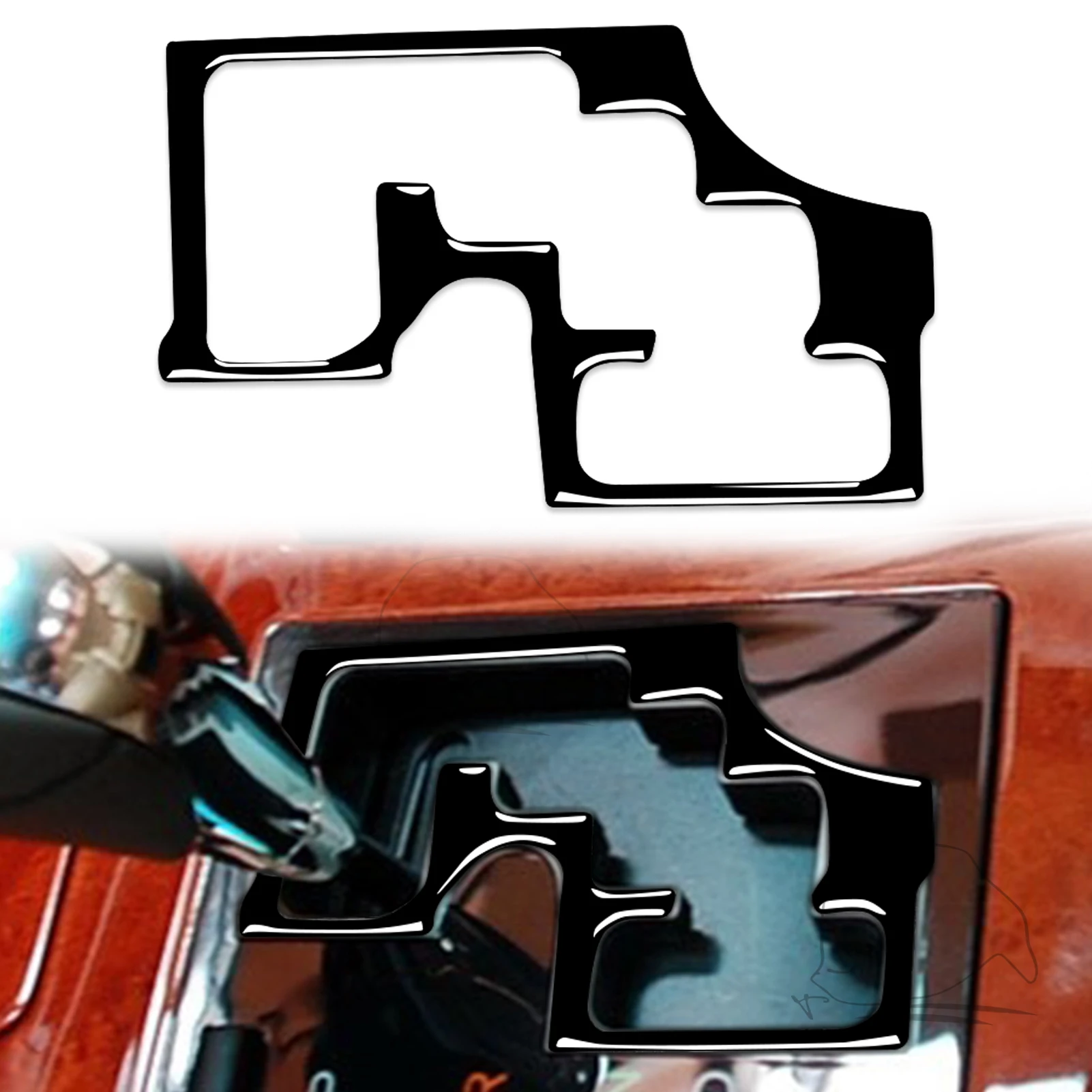 Аксессуары для Lexus GS 2006-2011 пианино, черная пластиковая Автомобильная фоторамка, отделка, наклейка, украшение