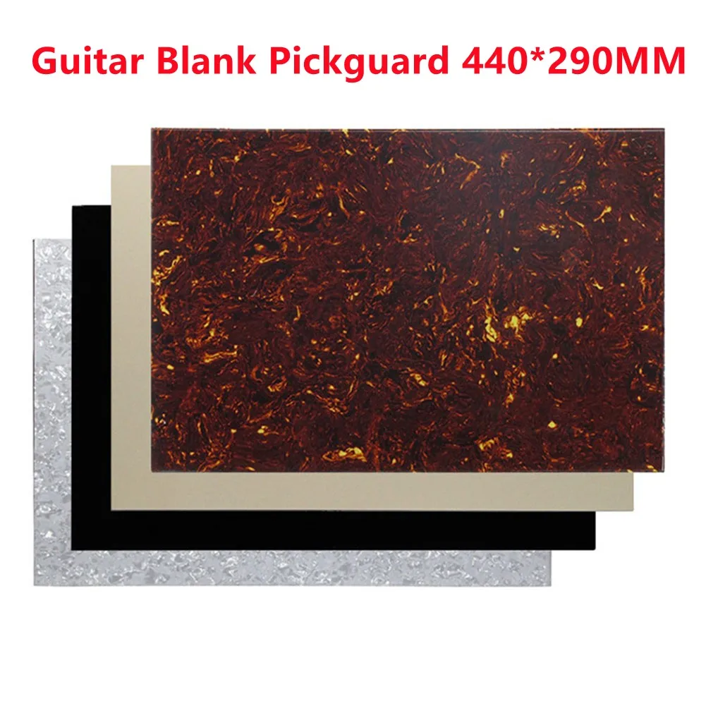 

Blank Pickguard Sheet Electric Guitar Scratchplate DIY Material 44 X 29cm Self Adhesive Scratch Plate Various Colors Available