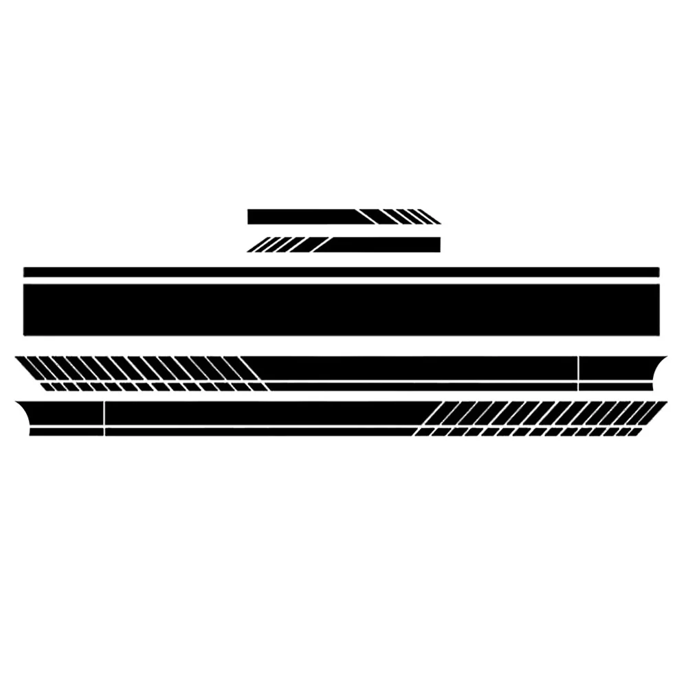 

Hood Stickers Vinyl Decals Kit 5PCS/Set Accessories Body Styling Mirror Stripe Replacement Universal Brand New