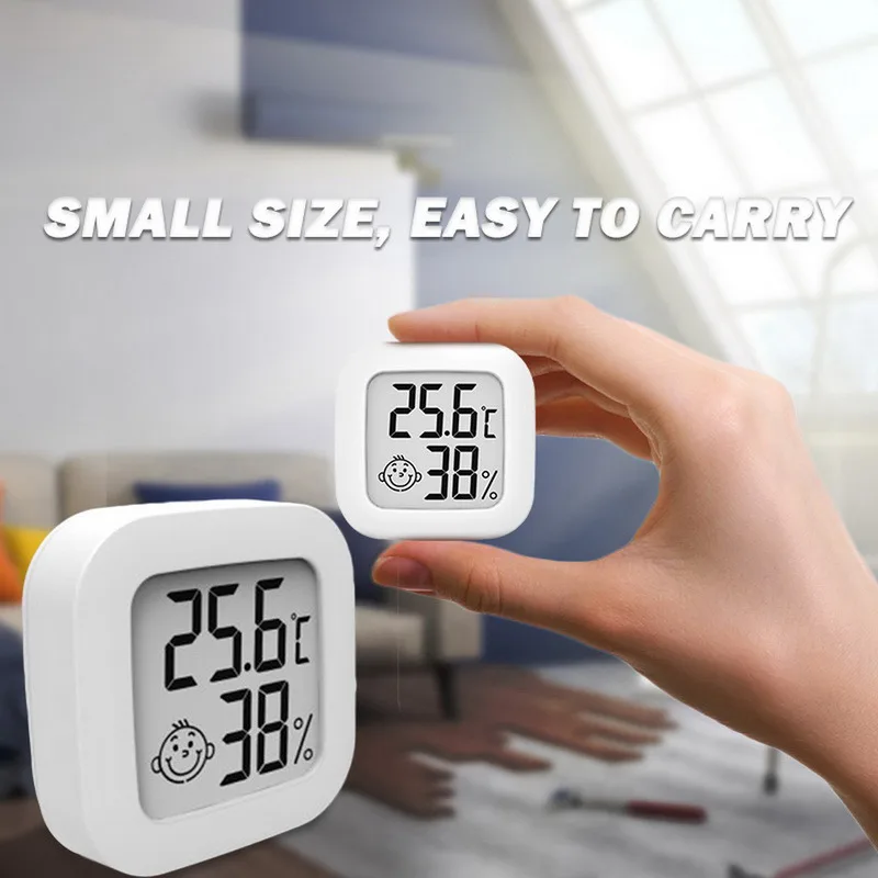 mini lcd digital thermometer hygrometer indoor room electronic temperature humidity meter sensor gauge weather station for home free global shipping