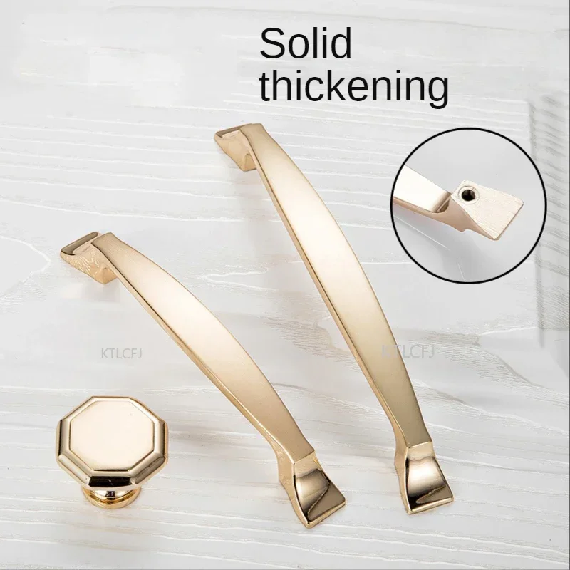 Европейская искусственная роскошная ручка для шкафа из розового золота