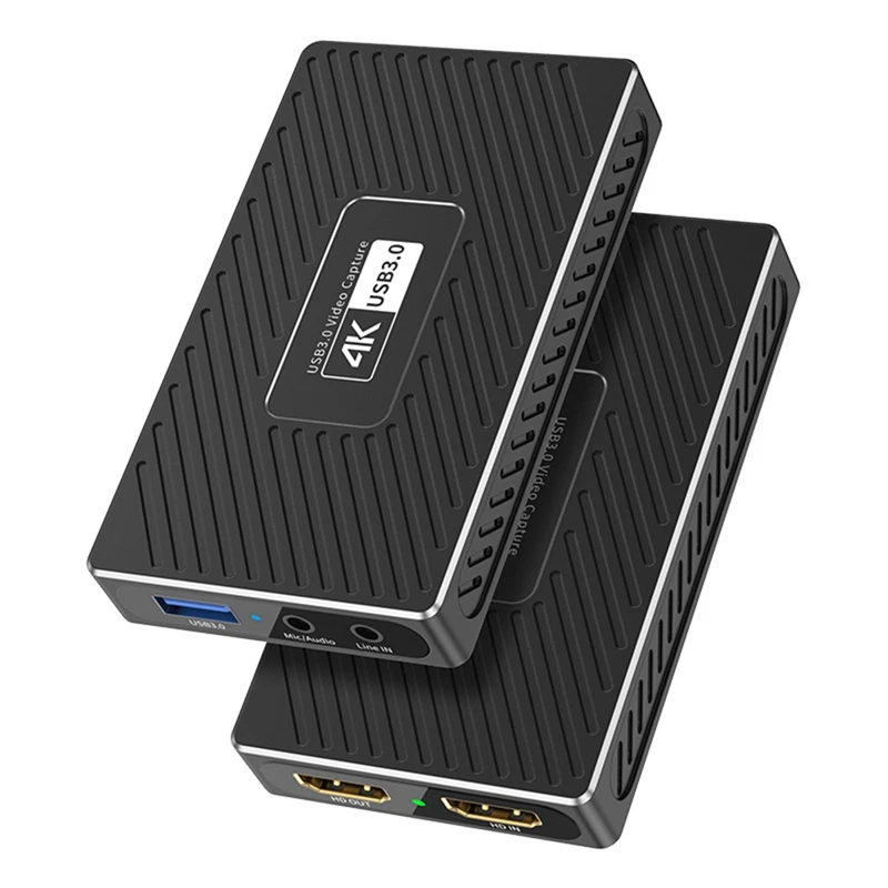 Розничная карта видеозахвата 4K HD USB3.0 прямая трансляция игр и видеорегистратор с