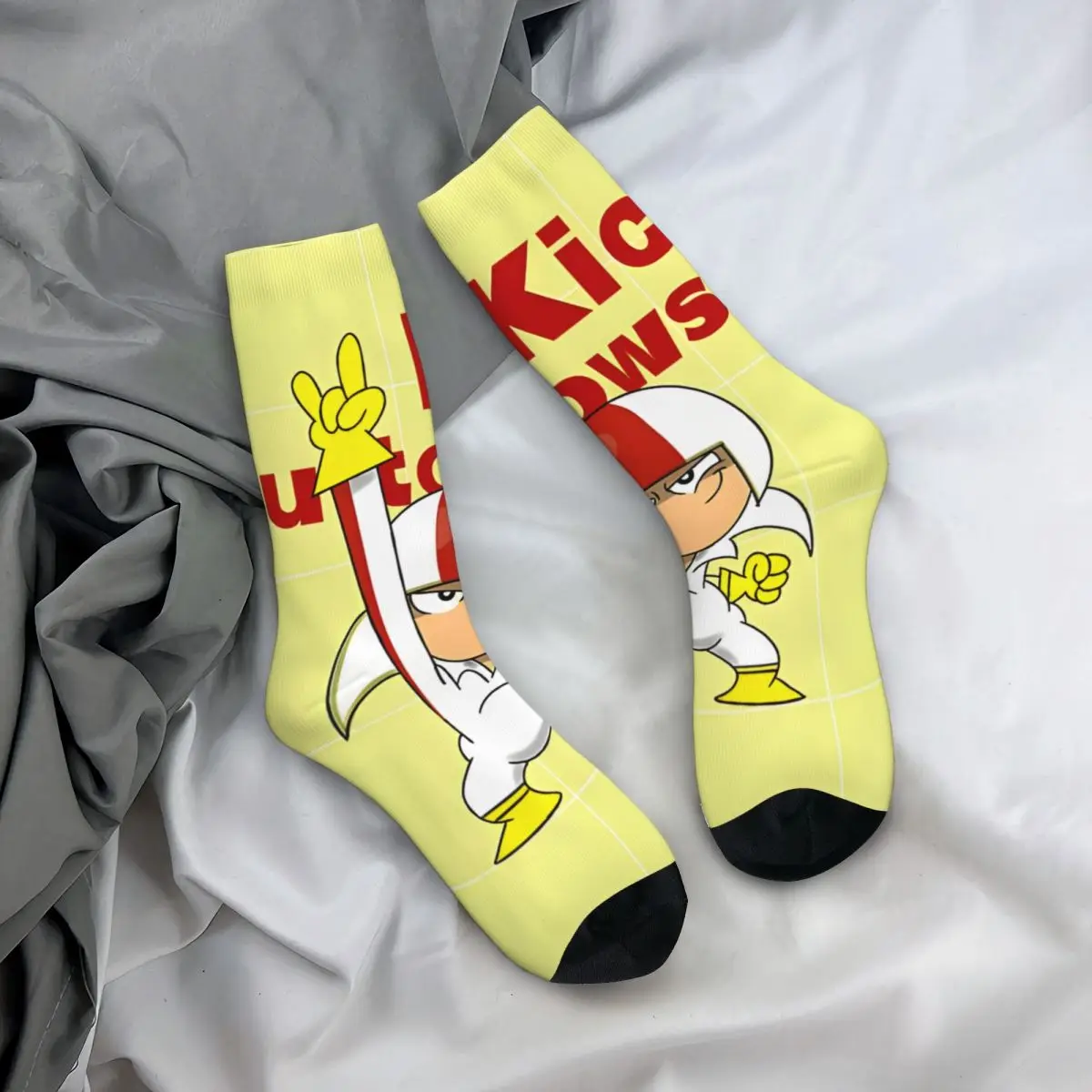 Винтажные мужские Компрессионные носки с принтом в стиле Харадзюку