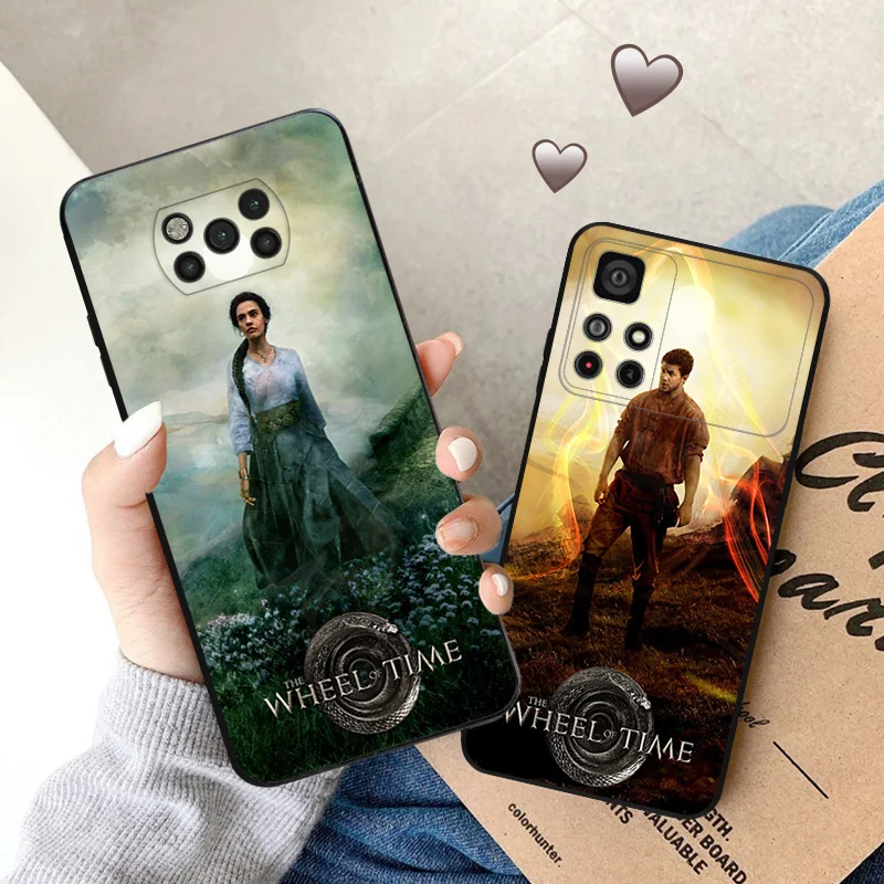 Черный матовый чехол для телефона Xiaomi Poco C61 M5 M5s X5 Pro 5G C51 C50 C40 X4 X3 F5 M4 M3 F3 GT Soft The Wheel of