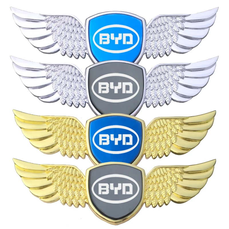 

Car Rear Trunk Wings Sticker Decal for BYD F3 F0 G6 S6 L3 F6 S8 M6 F3R S7 G3 E5 I3 S7 E5 Front Hood Emblem Badge Accessories