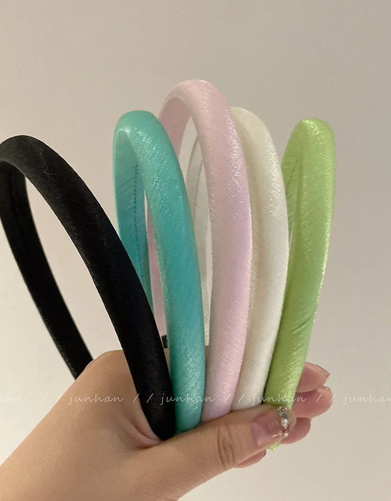 

Frenchstyle slim style hair hoop for women's facial wash hair clip headband high-end pressure hair band white versatile headwear