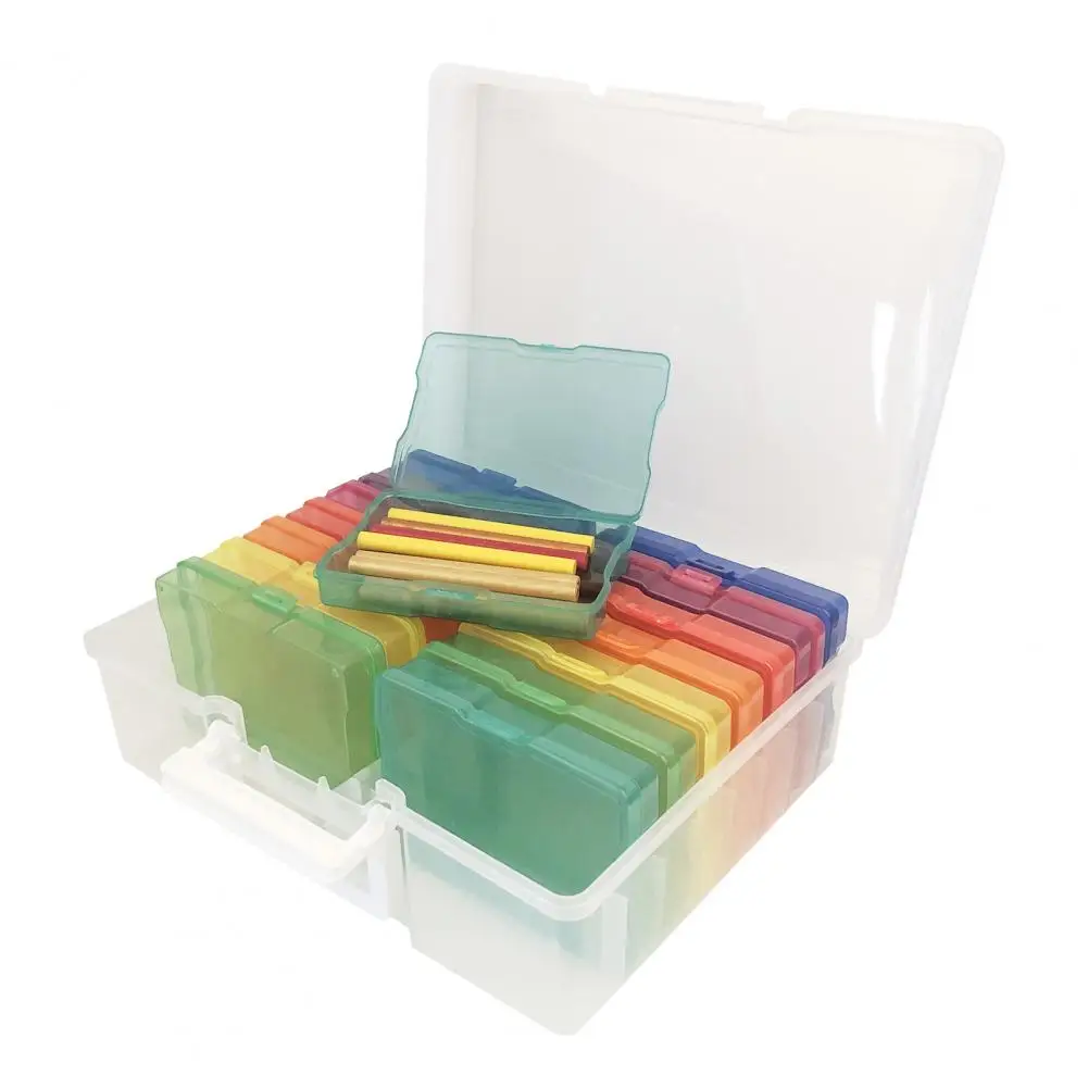 

Storage Case Combo Large Capacity Storage Box with Handle for Jewelry Crafts Small Items 16 Inner Cases Included