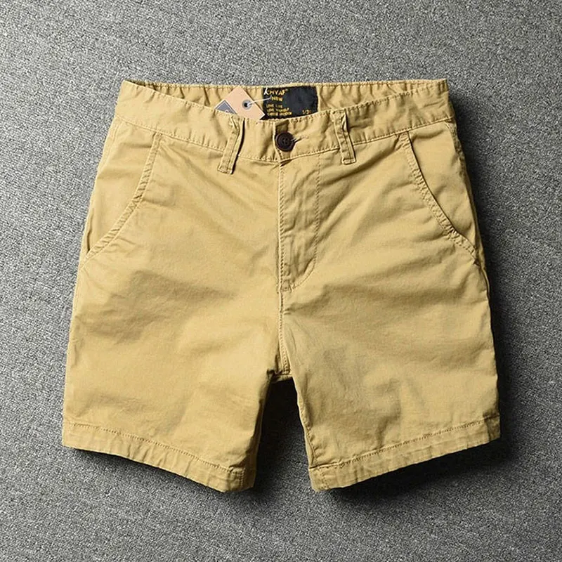 2022 Summer Military Style Cargo Shorts Men Retro Straight Casual Half Length Pure Short Homme Pants