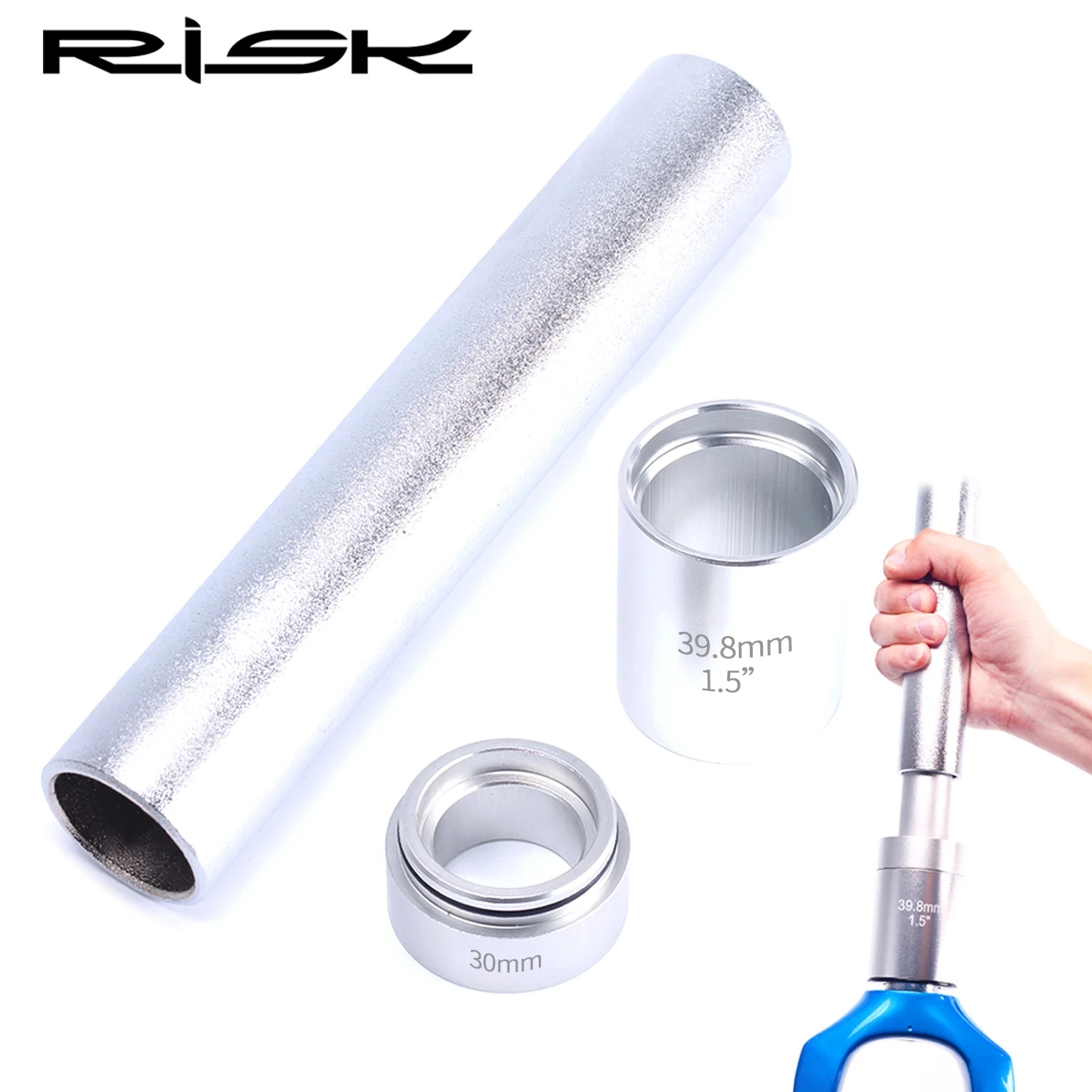 

1Set Bicycle Front Fork Crown Installation Tool Bike Headset Race Tool Anti- Slip Setting System Extension for 28.6mm 1.5 1.25 F