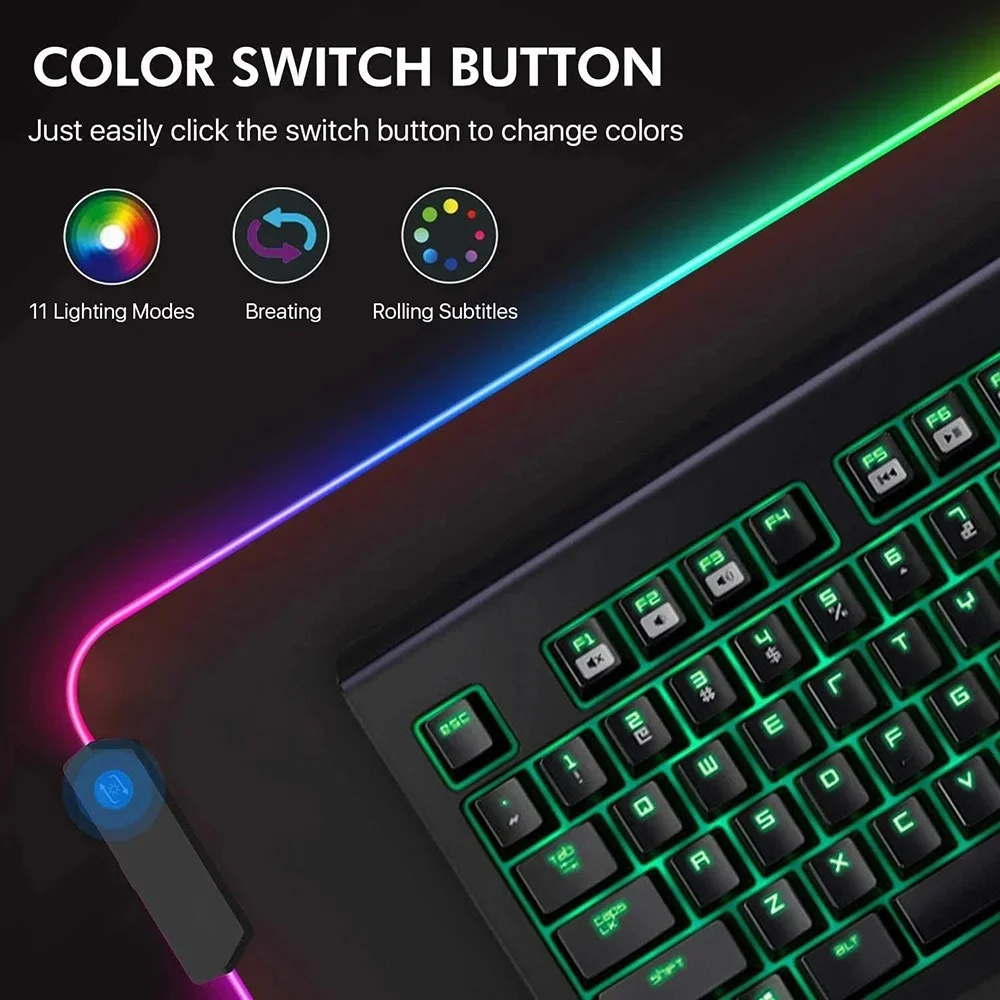 Игровой компьютерный коврик для мыши Furina аксессуары настройки Rgb аниме