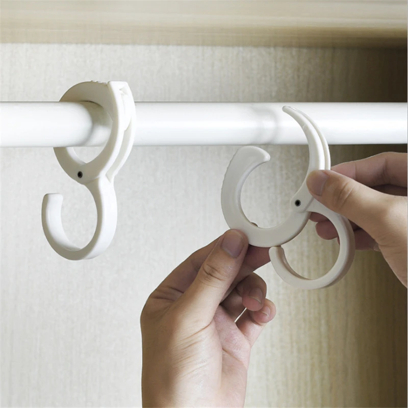 

2Pcs/set Multi-function Card Position Hook Travel Foldable Hooks For Hanging Key Clothes Coat Bag Hanger Lock Buckle Card S-Hook
