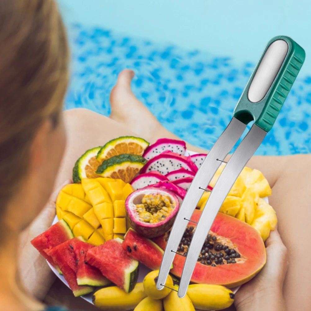 Watermelon Cutter Slicer 304 Stainless Steel Watermelon Cube Cutter Fruit Salad Melon Cutter Kitchen Gadget