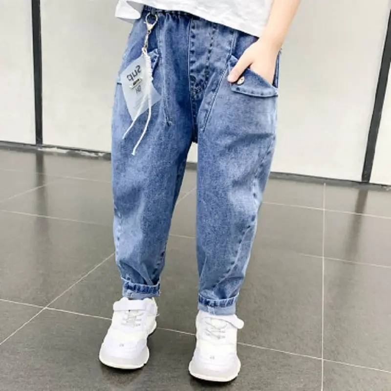 

Kids Clothes Boys Jeans Pants Baby Toddler Girl's Denim Clothing Casual Children's Pants Suitable For 2-7 Years TZ145