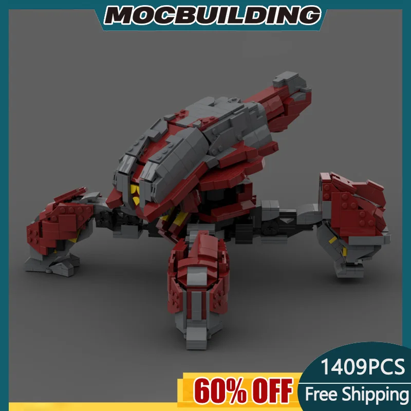 

MOC Building Blocks Halo Wars Banished Locust DIY Assembled Robot Model Children Toys Kid Gifts