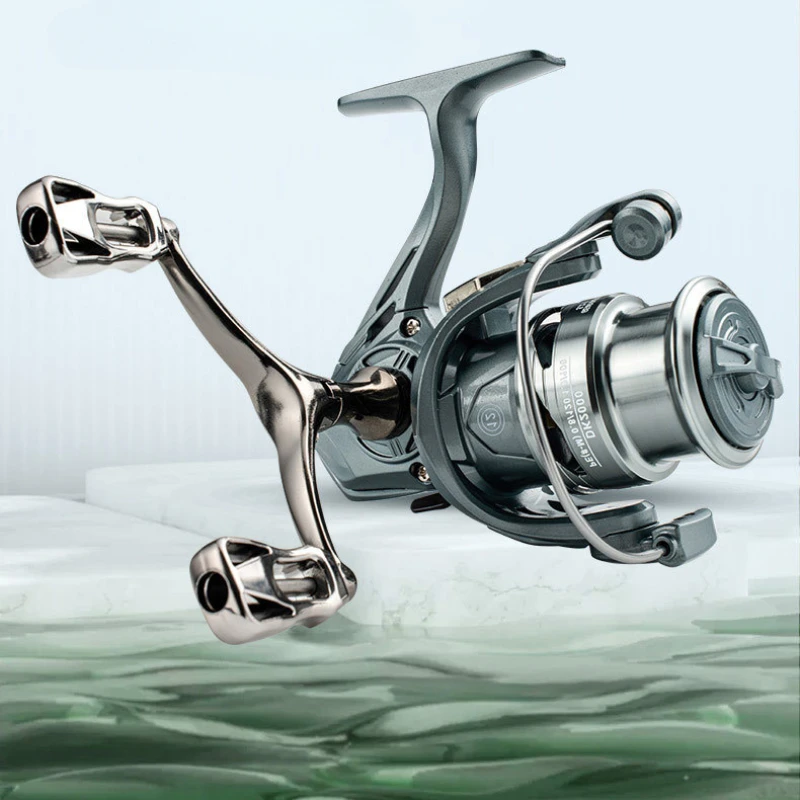 

Fishing Reel SDK1500-3000S Series Spinning Reel 8KG Max. Drag 5.2:1 Balancing Lever Shallow Spool Carp Freshwater Saltwater