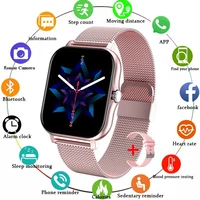 2022 new women smart watch men full touch fitness tracker bluetooth call smart clock ladies smart watch women heart rate monitor