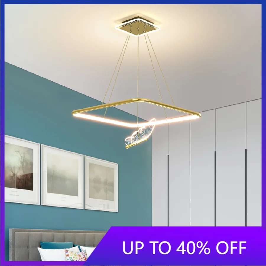 

Gold-plated Modern Led pendant lights for Diningroom bedroom nordic home decor hanging pendant lamp Indoor Lighting AC110V-220V