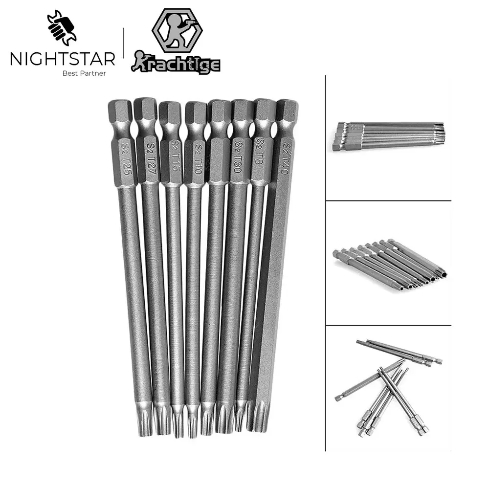 

Набор бит для отвертки Krachtige Torx 8 шт.