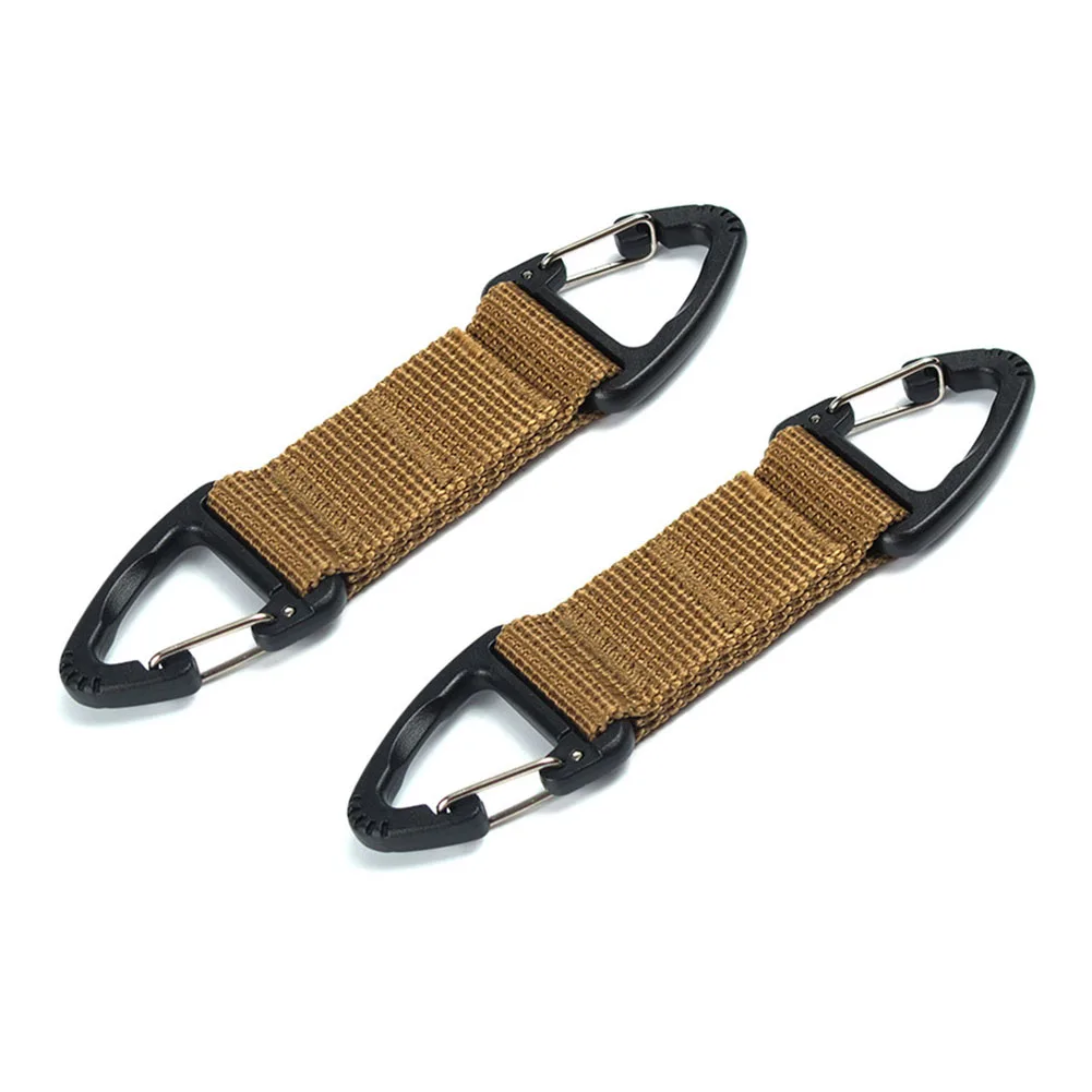 

Clip Carabiner Hook Sport 11g/pcs 120x25 Mm 2pcs Black/Green/Khaki Camping