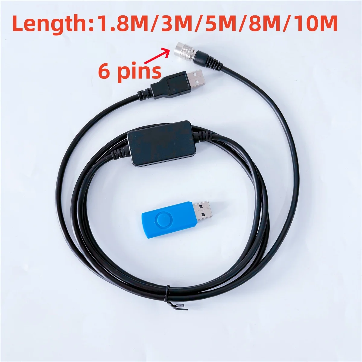 Фото USB-кабель для загрузки данных, совместимый с FC-24, Windows 7, 8, 10, 11 XP для тахеометра Topcon Sokkia Gowin South №1