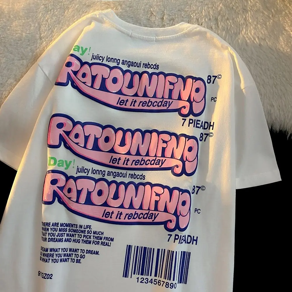 

Футболка женская из чистого хлопка, с коротким рукавом и круглым вырезом